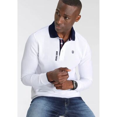 DELMAO Herren Langarm-Poloshirt - Unifarben 4XL DELMAO Herren Langarm-Poloshirt - Unifarben 4XL