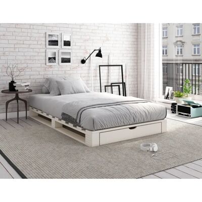Home Affaire Alasco Massivholzbett mit Schublade - Palettenbett Home Affaire Alasco Massivholzbett mit Schublade - Palettenbett