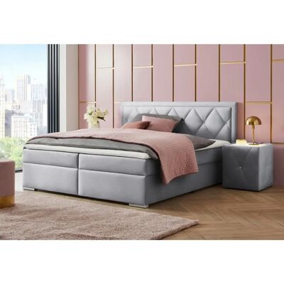 Leonique Alfie Samtvelours Boxbett - 180x200cm - Box bed Leonique Alfie Samtvelours Boxbett - 180x200cm - Box bed