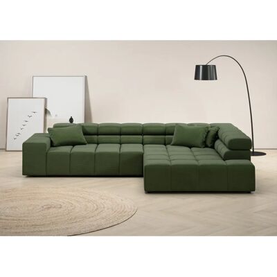 INOSIGN Ancona Ecksofa - Grün, 319cm, Verstellbare Kopfstütze, 4,5 Sitze INOSIGN Ancona Ecksofa - Grün, 319cm, Verstellbare Kopfstütze, 4,5 Sitze