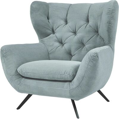CANDY Beatrice Blau Rautensteppung Ohrensessel - Sessel CANDY Beatrice Blau Rautensteppung Ohrensessel - Sessel