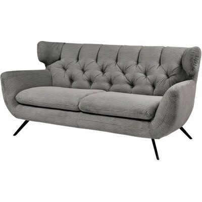 CANDY Beatrice - Retro Modern 2,5-Sitzer, Grau CANDY Beatrice - Retro Modern 2,5-Sitzer, Grau
