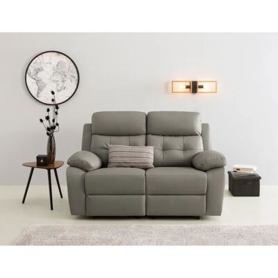 HOME AFFAIRE Lannilis Sofa - Zweisitzer, Grau, Manuelle Relaxfunktion HOME AFFAIRE Lannilis Sofa - Zweisitzer, Grau, Manuelle Relaxfunktion