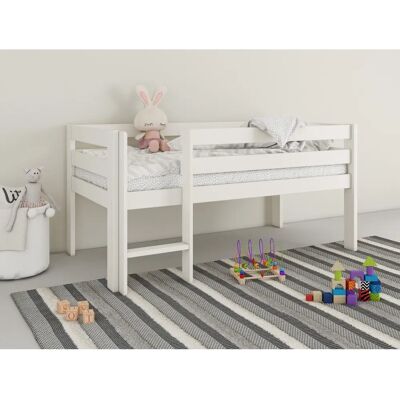 Lüttenhütt Tide Kinderbett - FSC Massivholz, 80x160cm, Weiß Lüttenhütt Tide Kinderbett - FSC Massivholz, 80x160cm, Weiß