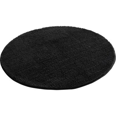 MY HOME Vanessa Runde schwarze Badematte - Badteppich MY HOME Vanessa Runde schwarze Badematte - Badteppich