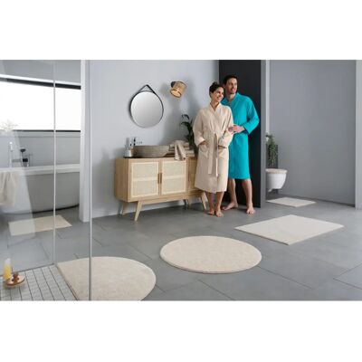 MY HOME Vanessa Beigefarbene Badematte - Badteppich MY HOME Vanessa Beigefarbene Badematte - Badteppich