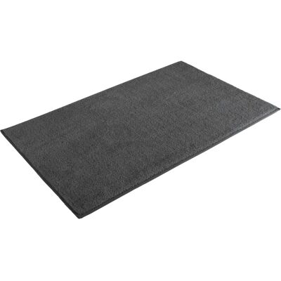 MY HOME Vanessa Badematte - Rechteckig, Weich, Polyester, Grau MY HOME Vanessa Badematte - Rechteckig, Weich, Polyester, Grau