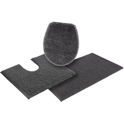MY HOME Vanessa Grau Badteppich-Set MY HOME Vanessa Grau Badteppich-Set