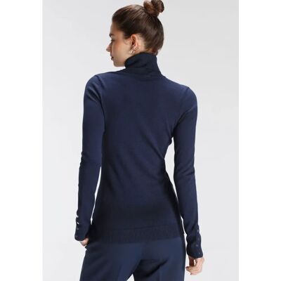 TAMARIS Damen Navy Viskose Rollkragenpullover TAMARIS Damen Navy Viskose Rollkragenpullover