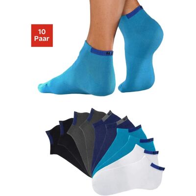 H.I.S Damen Gr. 35-38 Blau Sneakersocken - Unisex Sportsocken Mehrfachpack H.I.S Damen Gr. 35-38 Blau Sneakersocken - Unisex Sportsocken Mehrfachpack