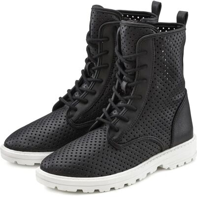 LASCANA Modell 38 Casual Vegane Lederstiefeletten LASCANA Modell 38 Casual Vegane Lederstiefeletten