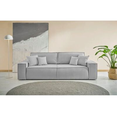 Andas Finnley Schlafsofa - Bettfunktion, Silber, 257cm Andas Finnley Schlafsofa - Bettfunktion, Silber, 257cm