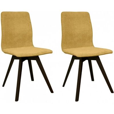 Andas Rania Esszimmerstuhl - 2 St., Mikrofaser, Gelb, FSC Holz Andas Rania Esszimmerstuhl - 2 St., Mikrofaser, Gelb, FSC Holz