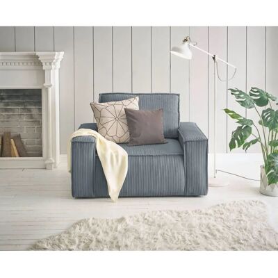 Home Affaire SHERWOOD - Sessel - anthrazit - Cord Home Affaire SHERWOOD - Sessel - anthrazit - Cord