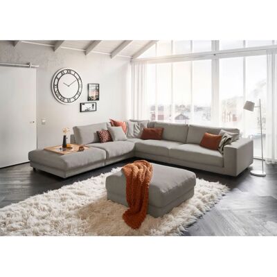 Candy Enisa II L-Form Sofa - L-Form, grau, pflegeleicht - Couch Candy Enisa II L-Form Sofa - L-Form, grau, pflegeleicht - Couch