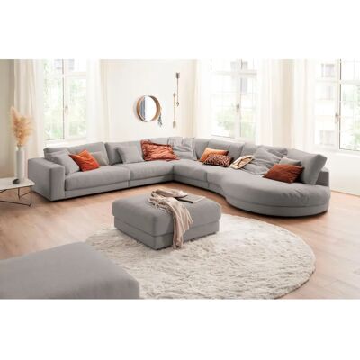 Candy Enisa II L-Form Sofa - L-Form, hellgrau Candy Enisa II L-Form Sofa - L-Form, hellgrau