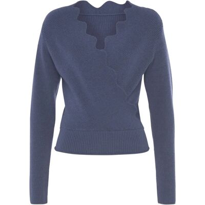 LASCANA Modell 40/42 Einfarbiger Wellenkante Pullover LASCANA Modell 40/42 Einfarbiger Wellenkante Pullover