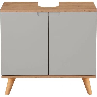 WELLTIME Lund Wandhängender Waschbeckenunterschrank - 2 Türen, 62x30.5x62 cm WELLTIME Lund Wandhängender Waschbeckenunterschrank - 2 Türen, 62x30.5x62 cm