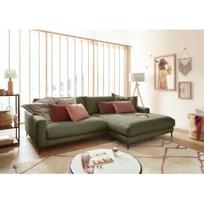 INOSIGN Downtown Olivgrünes Chenille-Recliner-Sofa - Sofa INOSIGN Downtown Olivgrünes Chenille-Recliner-Sofa - Sofa