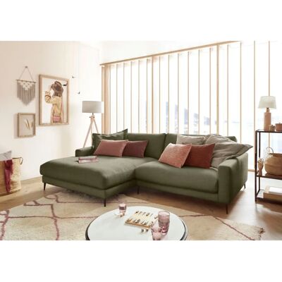 INOSIGN Downtown Grünes Chenille Sofa - Sofa INOSIGN Downtown Grünes Chenille Sofa - Sofa