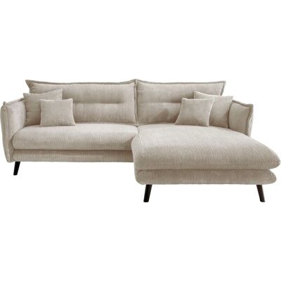 INOSIGN Lazio Ecksofa - Cord, 255x94x180 cm, beige INOSIGN Lazio Ecksofa - Cord, 255x94x180 cm, beige