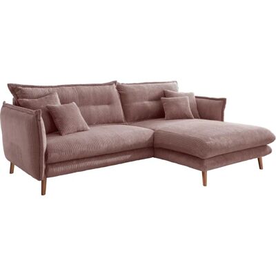 INOSIGN Lazio Sofa - Cord, Recamiere rechts, Rosa INOSIGN Lazio Sofa - Cord, Recamiere rechts, Rosa