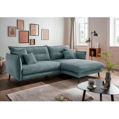INOSIGN Lazio L-Form Sofa - Modern, Aqua, 255cm INOSIGN Lazio L-Form Sofa - Modern, Aqua, 255cm