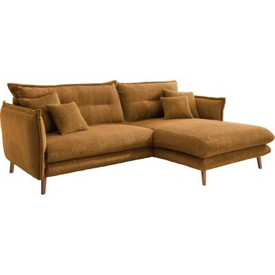 INOSIGN Lazio Cord Sofa - Recamiere rechts - 255cm x 94cm x 180cm - Sofa Typ INOSIGN Lazio Cord Sofa - Recamiere rechts - 255cm x 94cm x 180cm - Sofa Typ