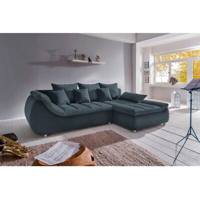 INOSIGN Imola L-Form Sofa - Modern, Blau, Recamiere, Stauraum INOSIGN Imola L-Form Sofa - Modern, Blau, Recamiere, Stauraum