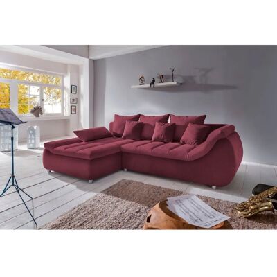 INOSIGN Imola Fuchsia L-Form Sofa - Sofa INOSIGN Imola Fuchsia L-Form Sofa - Sofa