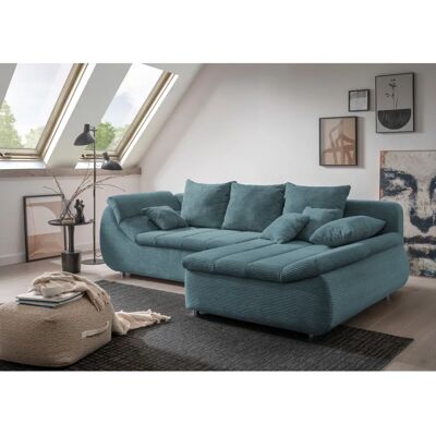 INOSIGN Imola L-Form Sofa - Mikrofaser, Petrol, 270cm INOSIGN Imola L-Form Sofa - Mikrofaser, Petrol, 270cm