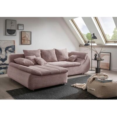 INOSIGN Imola L-Form Sofa - Mikrofaser, Rosa - 270cm INOSIGN Imola L-Form Sofa - Mikrofaser, Rosa - 270cm
