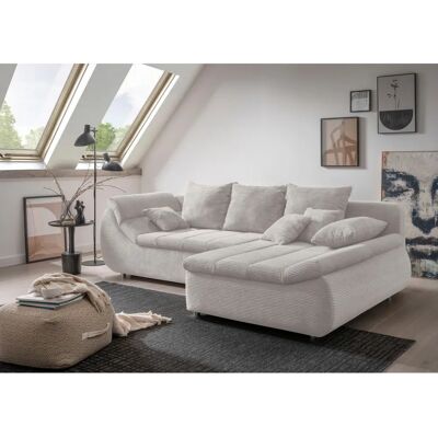 INOSIGN Imola L-Form Sofa - Microfaser PRIMABELLE - Silber - 270x90x170cm INOSIGN Imola L-Form Sofa - Microfaser PRIMABELLE - Silber - 270x90x170cm