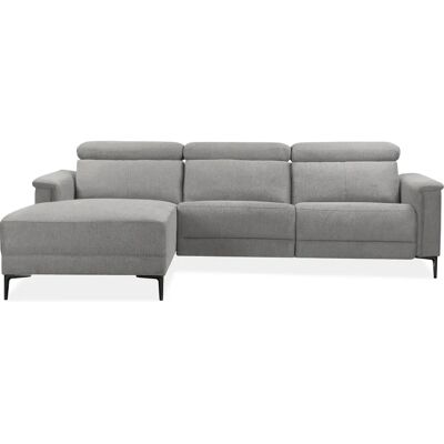 Places of Style Lund L-Form Sofa - Webstoff, grau, 261cm Places of Style Lund L-Form Sofa - Webstoff, grau, 261cm