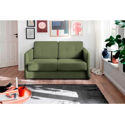 INOSIGN Milano Grünes Schlafsofa - 2-Sitzer mit ausziehbarer Liegefunktion INOSIGN Milano Grünes Schlafsofa - 2-Sitzer mit ausziehbarer Liegefunktion