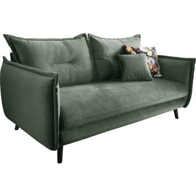 INOSIGN Lazio Samt 3-Sitzer Grün - Sofa INOSIGN Lazio Samt 3-Sitzer Grün - Sofa