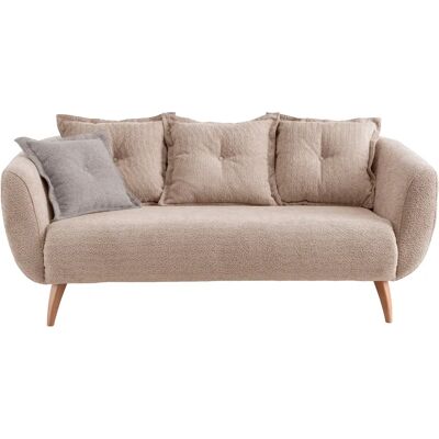 Home Affaire Baggio 2,5-Sitzer Sofa - Microfaser, Beige Home Affaire Baggio 2,5-Sitzer Sofa - Microfaser, Beige
