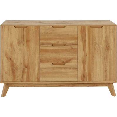Andas Pandrup Brauner Sideboard mit 3 Schubladen - Sideboard Andas Pandrup Brauner Sideboard mit 3 Schubladen - Sideboard