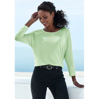 LASCANA Modell 32/34 Fledermausärmeln Hellgrün Shirt - Shirt LASCANA Modell 32/34 Fledermausärmeln Hellgrün Shirt - Shirt