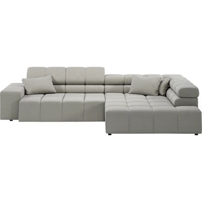 INOSIGN Ancona Cord Sofa - 319x70x215cm - Hellgrau - Sofa INOSIGN Ancona Cord Sofa - 319x70x215cm - Hellgrau - Sofa