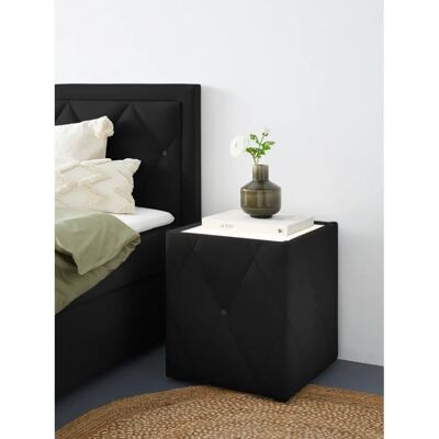 LEONIQUE - Alfie - 50x53x50 cm - Schwarz - Nightstand LEONIQUE - Alfie - 50x53x50 cm - Schwarz - Nightstand