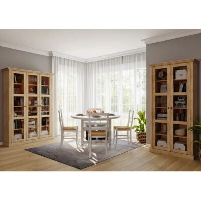 HOME AFFAIRE Meliss Kiefer Vitrine - 3 Glastüren, 12 Fächer HOME AFFAIRE Meliss Kiefer Vitrine - 3 Glastüren, 12 Fächer