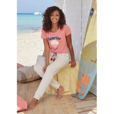 VIVANCE Rosa Kurzarm T-Shirt - Lässiger Look VIVANCE Rosa Kurzarm T-Shirt - Lässiger Look