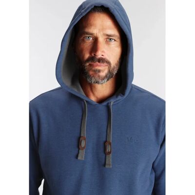 MAN'S WORLD 5XL Blau Meliert Freizeit-Hoodie - Sweatshirt MAN'S WORLD 5XL Blau Meliert Freizeit-Hoodie - Sweatshirt
