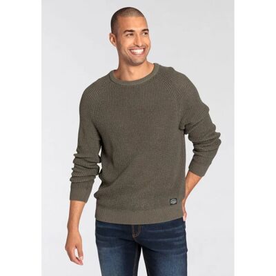 BRUNO BANANI Modell 52/54 Khaki Slim Strickpullover BRUNO BANANI Modell 52/54 Khaki Slim Strickpullover