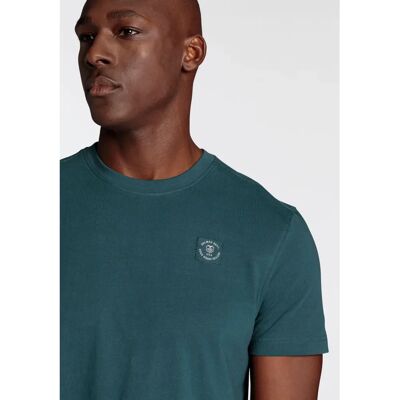 DELMAO 4XL (68/70) Dunkelgrün Unifarben Regular Fit T-Shirt DELMAO 4XL (68/70) Dunkelgrün Unifarben Regular Fit T-Shirt