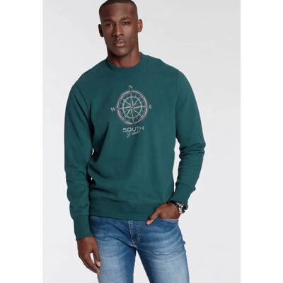 DELMAO XXL Dunkelgrünes Sweatshirt - Lässige Passform DELMAO XXL Dunkelgrünes Sweatshirt - Lässige Passform