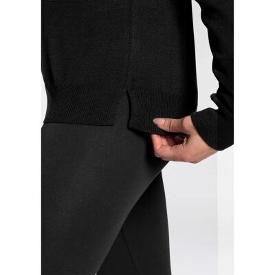 Flashlights Damen Pullover - Lässig, Schwarz, Hüftlang - Pullover Flashlights Damen Pullover - Lässig, Schwarz, Hüftlang - Pullover