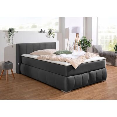Guido Maria Kretschmer Chelles Samt-Boxspringbett - Komplett, 140x200cm Guido Maria Kretschmer Chelles Samt-Boxspringbett - Komplett, 140x200cm
