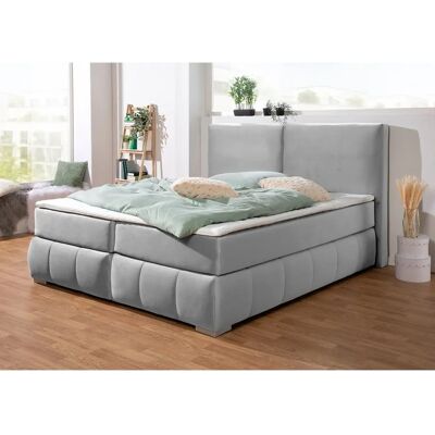 Guido Maria Kretschmer Home & Living Wehma Silber Boxspringbett - Boxspringbett Guido Maria Kretschmer Home & Living Wehma Silber Boxspringbett - Boxspringbett